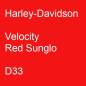 Preview: Harley-Davidson, Velocity Red Sunglo, D33.